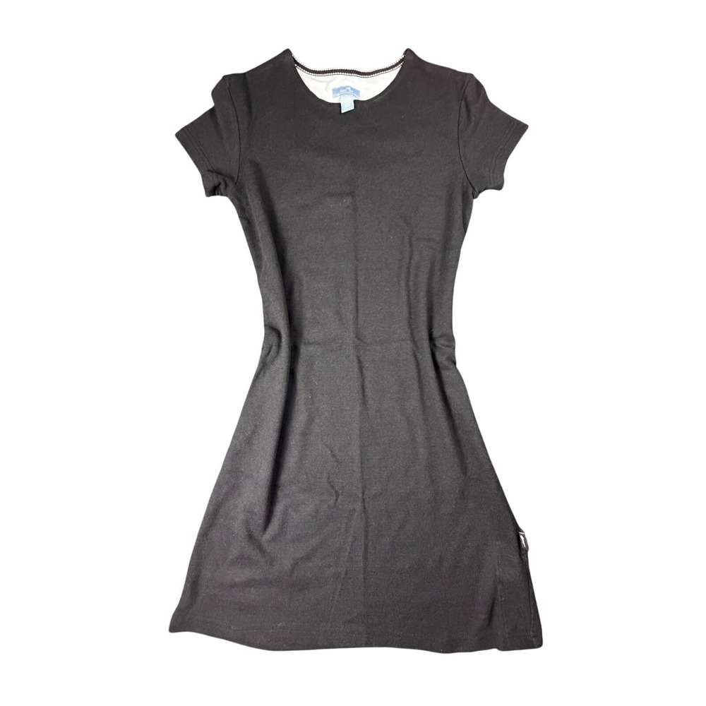 Horny Toad Womens Black Stretch Short Sleeve Classic Mini T-Shirt Dress Size XS